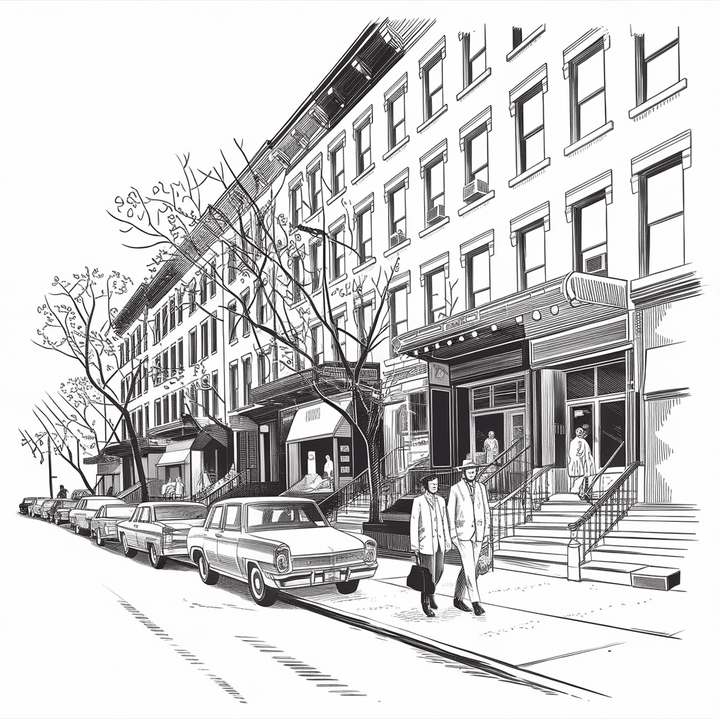 Illustration of West 75th Street